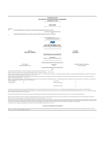 Thumbnail A10 Networks 10-K Annual Report 2024