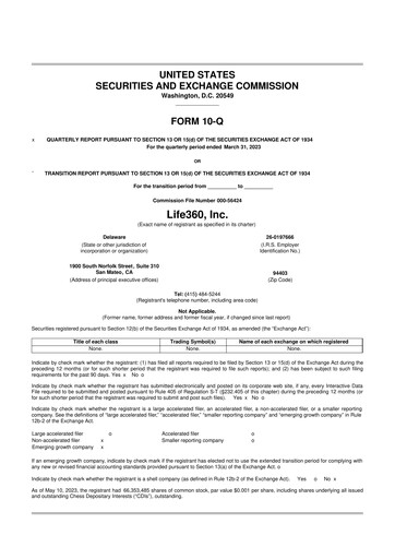 Miniature Life360 10-Q Rapport trimestriel 2023 