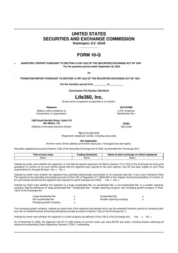 Miniature Life360 10-Q Rapport trimestriel 2023 