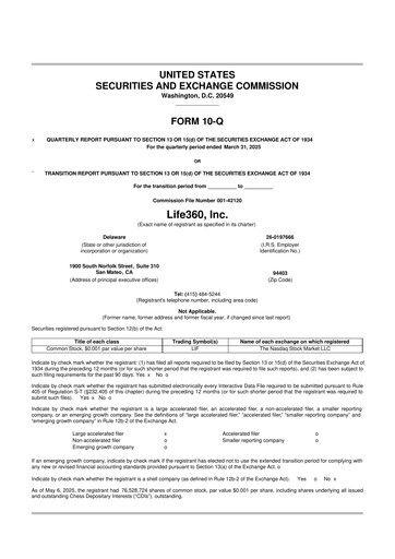 Miniature Life360 10-Q Rapport trimestriel 2025 