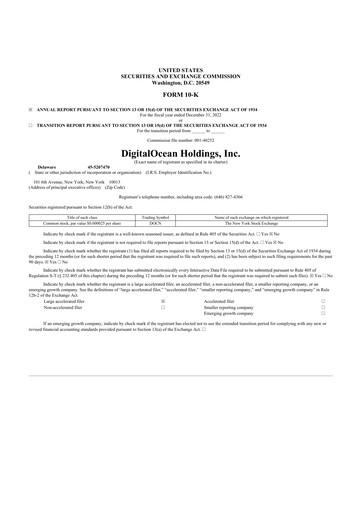 Thumbnail DigitalOcean 10-K Annual Report 2022