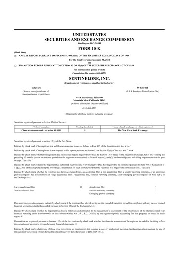 Thumbnail SentinelOne 10-K Annual Report 2024