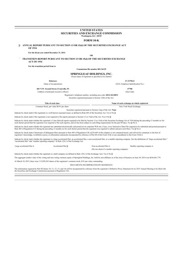 Miniature OneMain Financial
 10-K Rapport annuel 2014