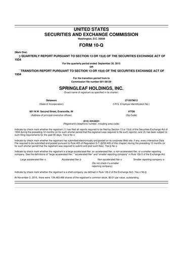 Thumbnail OneMain Financial
 10-Q Quarterly Report FY2015 