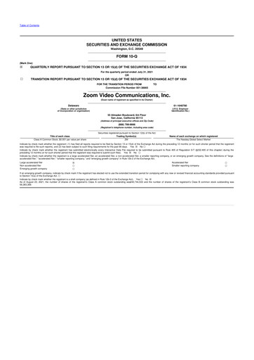 Vorschaubild Zoom 10-Q Quartalsbericht 2022 