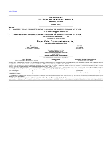 Vorschaubild Zoom 10-Q Quartalsbericht 2023 