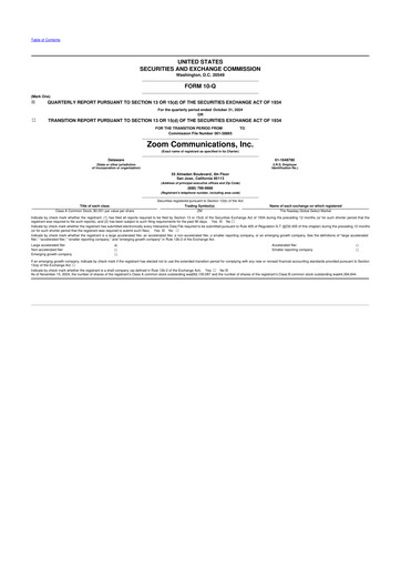 Vorschaubild Zoom 10-Q Quartalsbericht 2025 