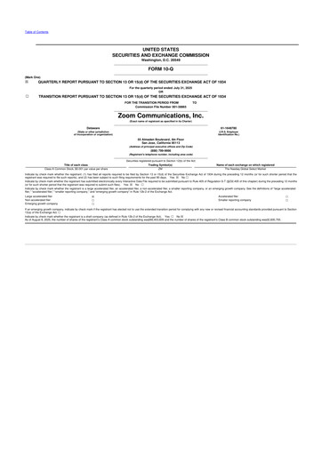 Vorschaubild Zoom 10-Q Quartalsbericht 2026 
