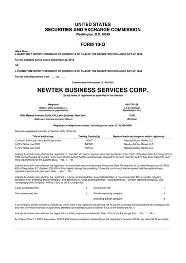 Thumbnail NewtekOne 10-Q Quarterly Report FY 