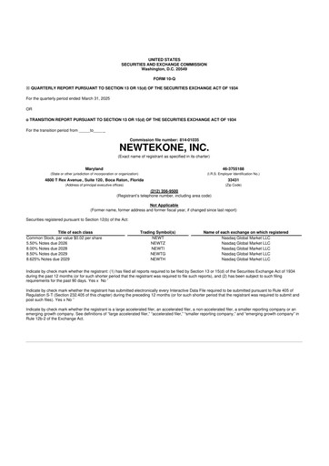 Thumbnail NewtekOne 10-Q Quarterly Report FY2025 