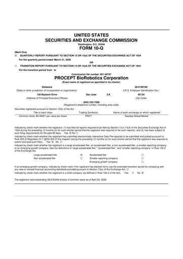 Thumbnail PROCEPT BioRobotics 10-Q Quarterly Report FY2026 