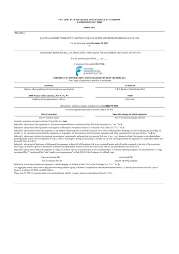 Thumbnail FTAI Aviation 10-K Annual Report 2015