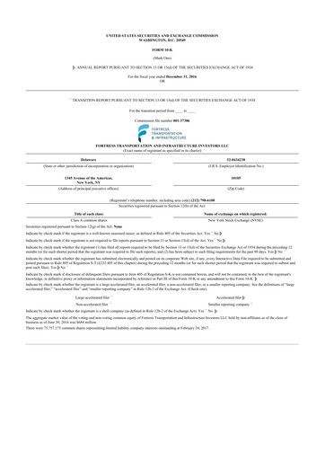 Thumbnail FTAI Aviation 10-K Annual Report 2016