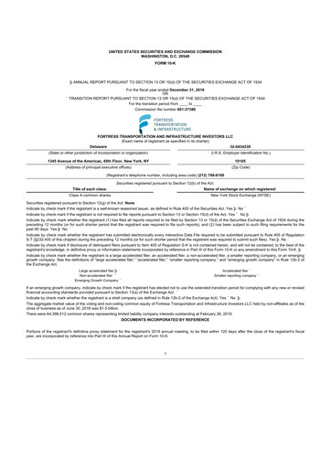 Thumbnail FTAI Aviation 10-K Annual Report 2018