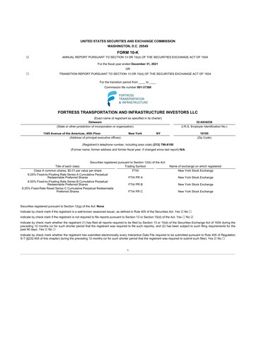 Thumbnail FTAI Aviation 10-K Annual Report 2021