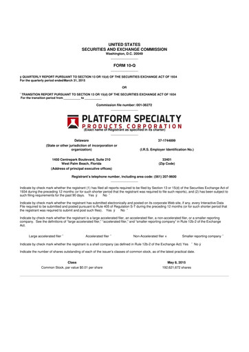 Thumbnail Element Solutions 10-Q Quarterly Report FY2015 