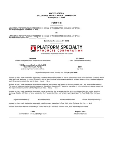 Thumbnail Element Solutions 10-Q Quarterly Report FY2016 