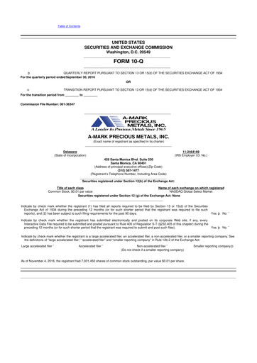 Thumbnail A-Mark Precious Metals 10-Q Quarterly Report FY2017 