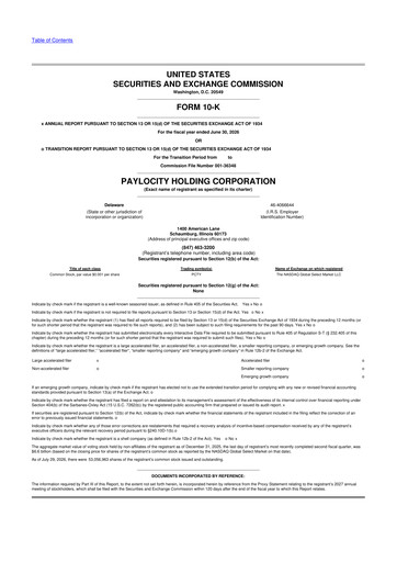Thumbnail Paylocity 10-K Annual Report 2026