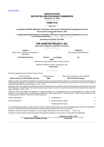 Miniature Magnite 10-Q Rapport trimestriel 2020 