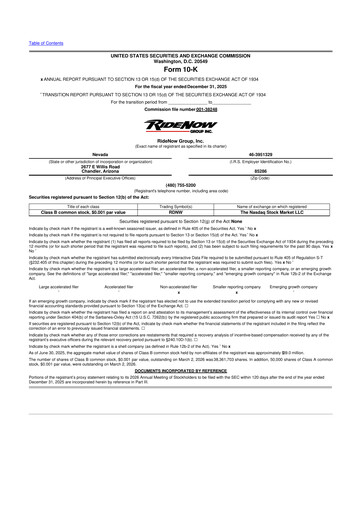 Miniature RumbleOn 10-K Rapport annuel 2025