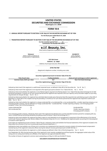 Miniature e.l.f. Beauty 10-K Rapport annuel 2025