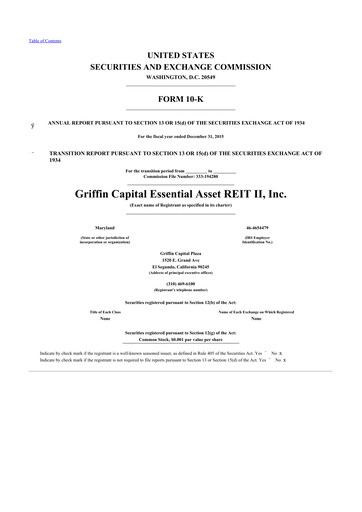 Thumbnail Peakstone Realty Trust 10-K Annual Report 2015