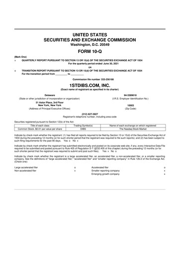 Vorschaubild 1stdibs.com 10-Q Quartalsbericht 2021 