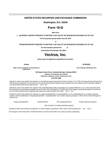 Thumbnail V2X 10-Q Quarterly Report FY2015 