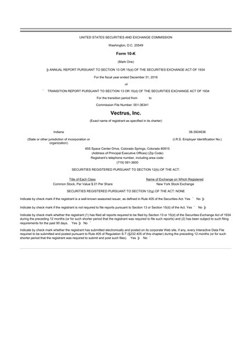 Vorschaubild V2X 10-K Jahresbericht 2016