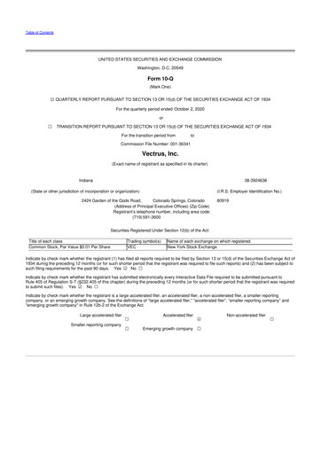 Thumbnail V2X 10-Q Quarterly Report FY2020 
