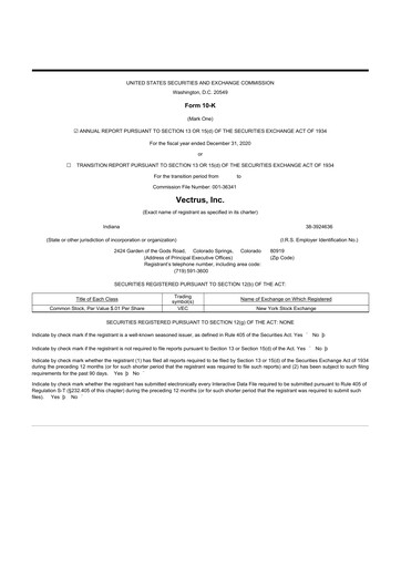 Vorschaubild V2X 10-K Jahresbericht 2020