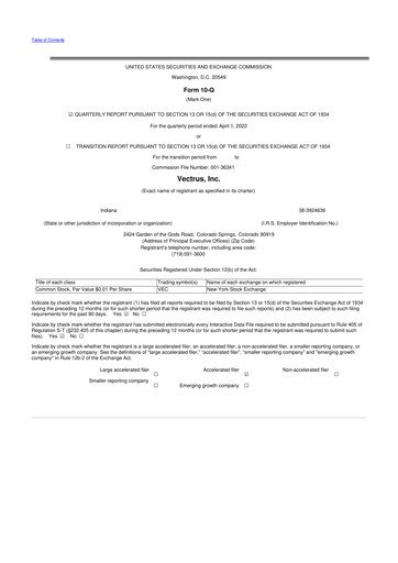 Thumbnail V2X 10-Q Quarterly Report FY2022 
