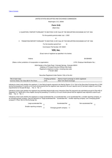 Thumbnail V2X 10-Q Quarterly Report FY2022 