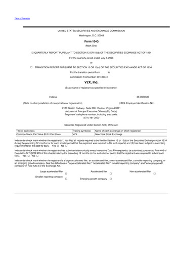 Thumbnail V2X 10-Q Quarterly Report FY2026 
