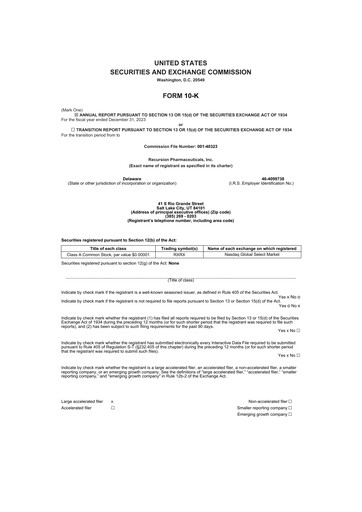 Thumbnail Recursion Pharmaceuticals 10-K Annual Report 2023