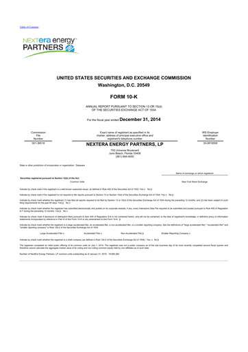 Vorschaubild XPLR Infrastructure 10-K Jahresbericht 2014