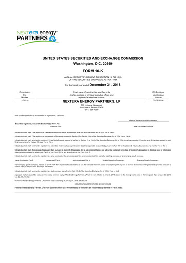 Vorschaubild XPLR Infrastructure 10-K Jahresbericht 2018