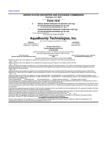 Thumbnail AquaBounty Technologies 10-K Annual Report 2025