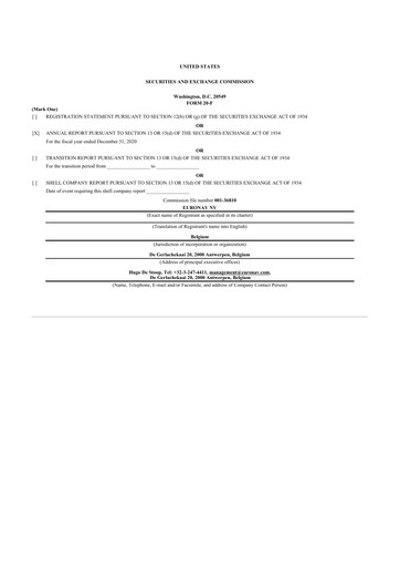 Thumbnail CMB.TECH 20-F Annual Report 2020