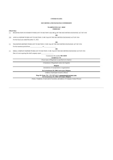 Thumbnail CMB.TECH 20-F Annual Report 2022