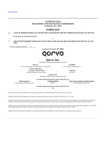 Thumbnail Qorvo
 10-K Annual Report 2025