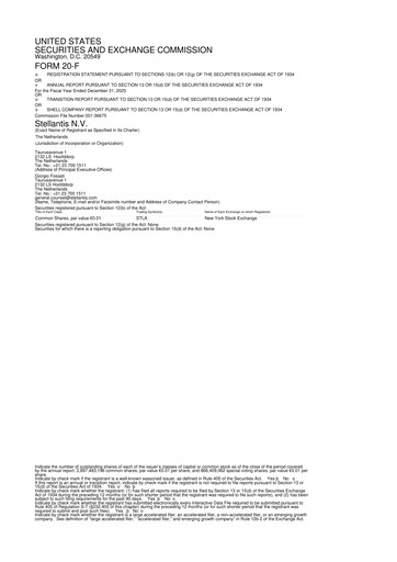 Thumbnail Stellantis 20-F Annual Report 2025