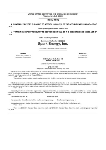 Miniature Via Renewables 10-Q Rapport trimestriel 2014 