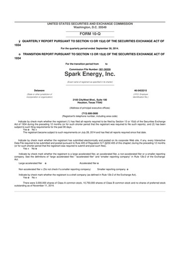 Miniature Via Renewables 10-Q Rapport trimestriel 2014 