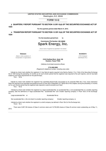 Miniature Via Renewables 10-Q Rapport trimestriel 2015 