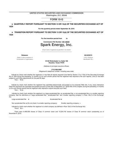 Miniature Via Renewables 10-Q Rapport trimestriel 2016 