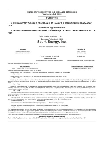 Miniature Via Renewables 10-K Rapport annuel 2016
