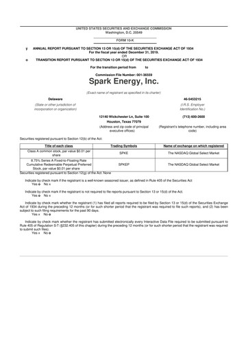 Miniature Via Renewables 10-K Rapport annuel 2019