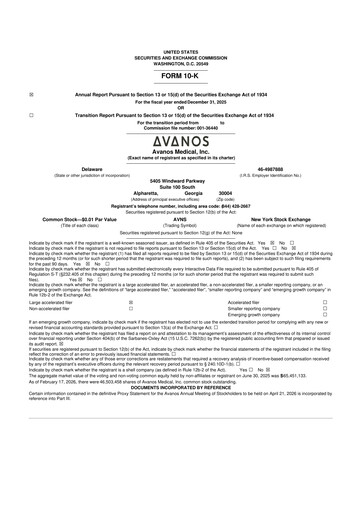 Miniature Avanos Medical
 10-K Rapport annuel 2025